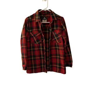 Dravus Flannel Heading Nowhere Womens Plaid Button Up Size XS